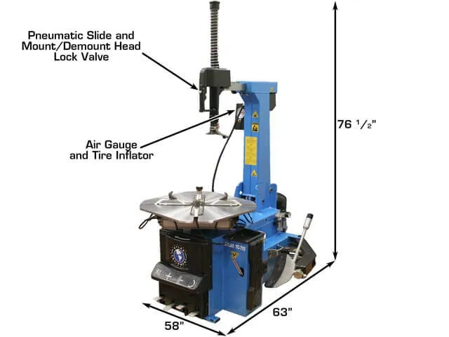 Atlas TC755 Tilt-Back Wheel Clamp Tire Changer
