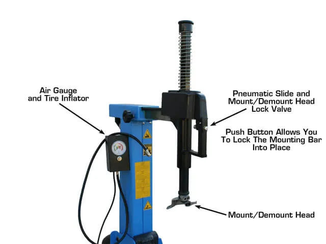 Atlas TC755 Tilt-Back Wheel Clamp Tire Changer