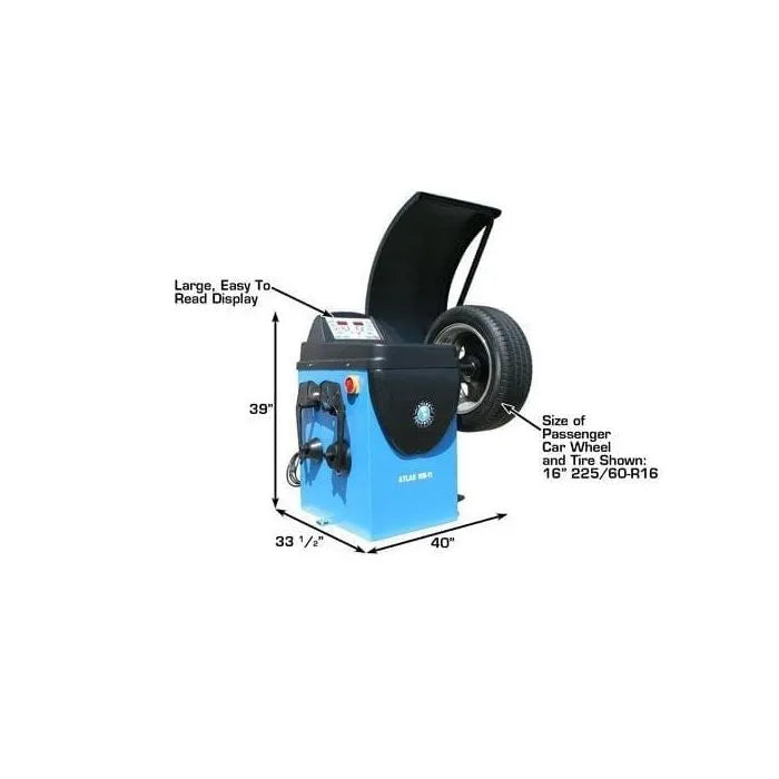 Atlas TC229 Electric/Pneumatic Wheel Clamp Tire Changer with Bead Blaster