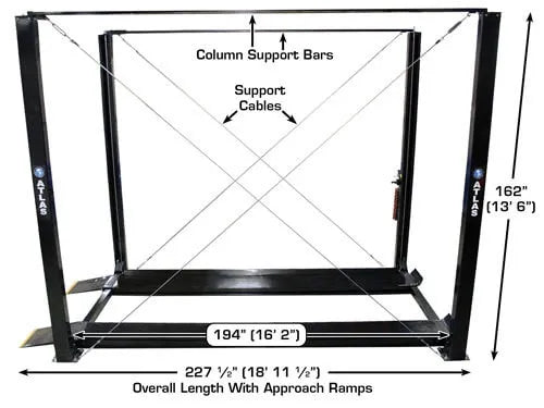 Atlas ST-7000 Super Tall Four Post Lift
