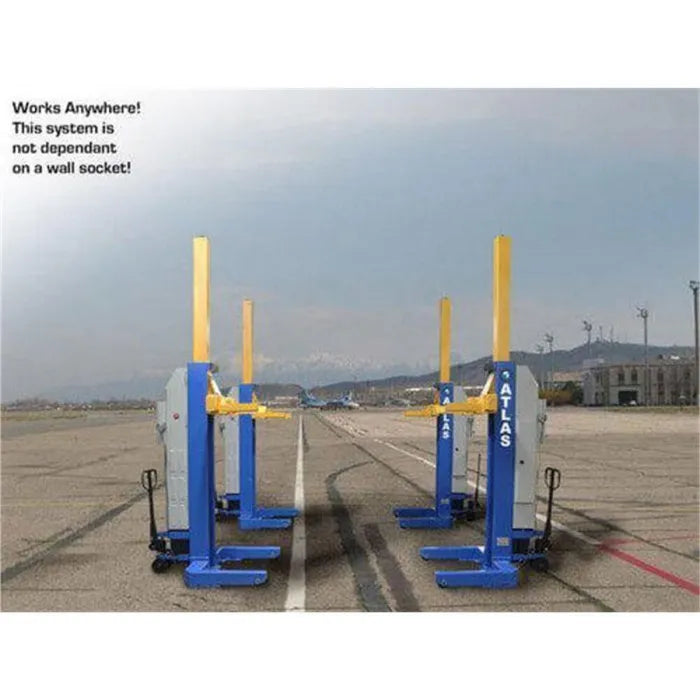 Atlas ML-6051BC Wired Heavy-Duty Mobile Column Lifts Set of 6 ALI Certified 111,000 lbs. Capacity REDUCED!
