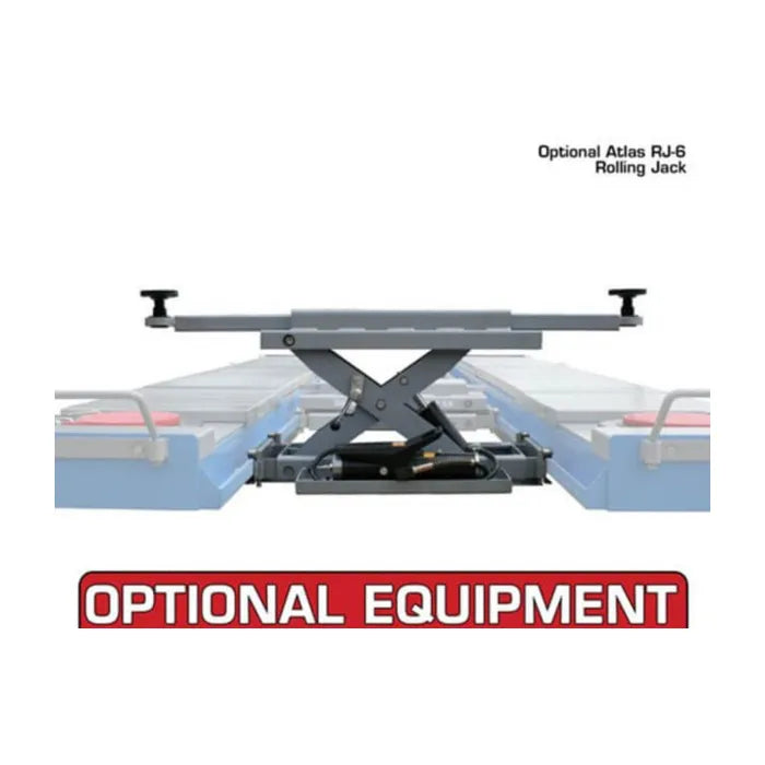 Atlas 12AWFSL Wheels Free Alignment Scissor Lift Wheel Stops and Hanging Approach Ramps
