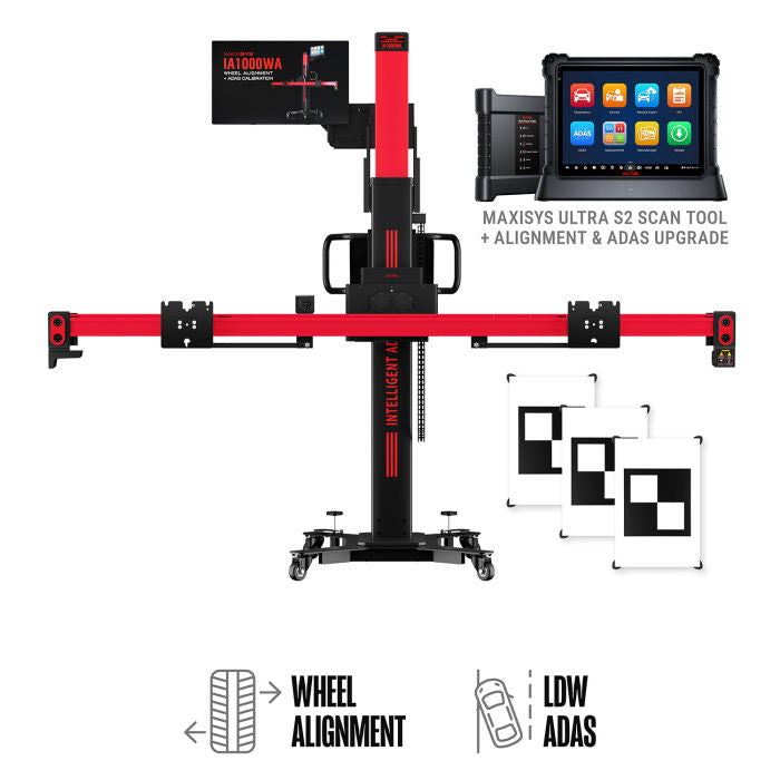 Autel IA1000 Automated Alignment & ADAS Calibration SystemIA1000LDWT LDW Packagewith MaxiSYS Ultra S2 Tablet