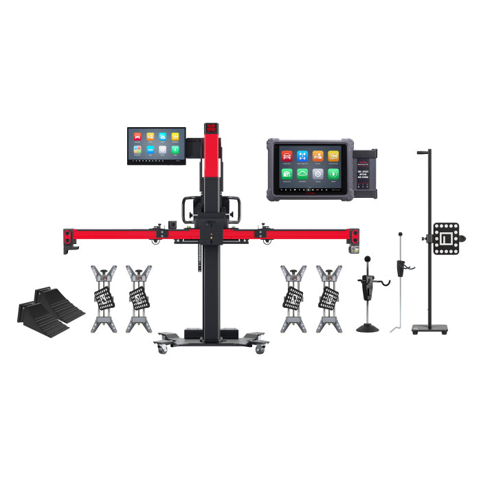 Autel MaxiSYS IA900WAT Dual Purpose Four-Wheel Alignment and ADAS Calibration Frame with Touchscreen and Ultra Tablet Package