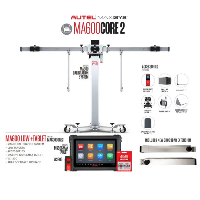 Autel ADAS MA600CORE2 LDW System with MS906MAX Tablet Package