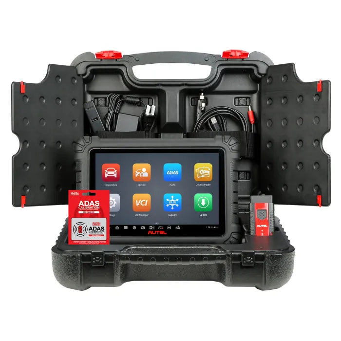 Autel MS906 MAX Professional Diagnostic Tablet with Bluetooth MaxiVCI V200 and ADAS Calibration Software Includes Carrying Case