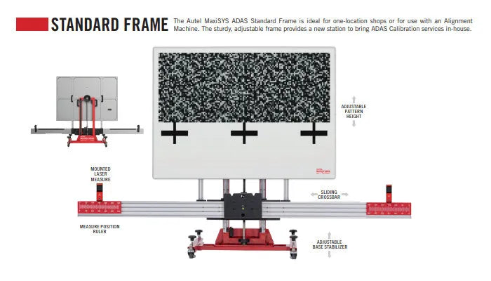 Easily Interchangeable Calibration Components with Power Adjustable Frame