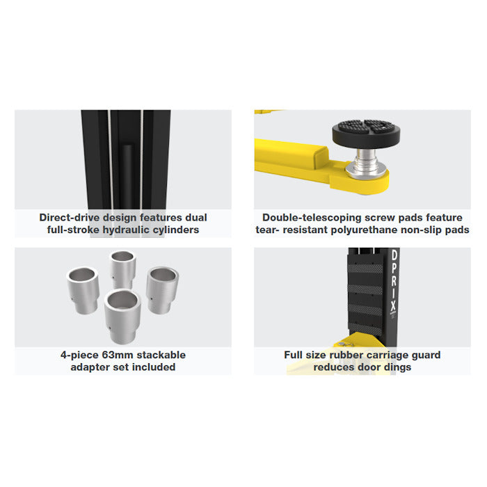 BendPak GrandPrix GP-10C Clearfloor Two Post Lift Features