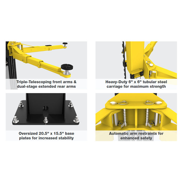 LIFTANT 2本セット BendPak GrandPrix GP-9LC Floorplate Two Post Lift 9,000 lbs