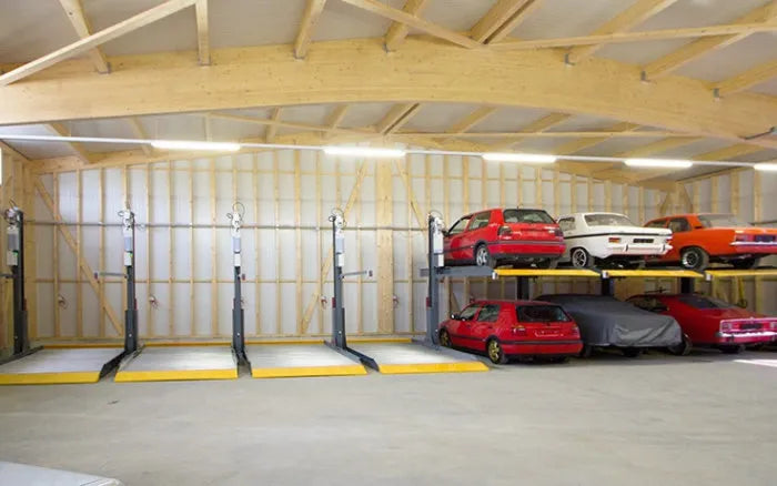 BendPak PL-6000DC Two Post Parking Lift Shared Columns 6,000 lbs. Capacity