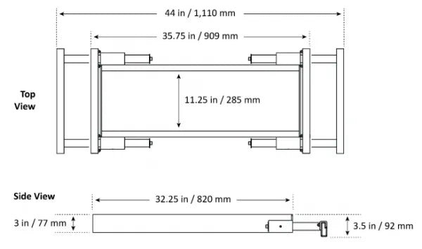 MaxJax M7K ALI Certified Portable Two Post Lift Deluxe Package