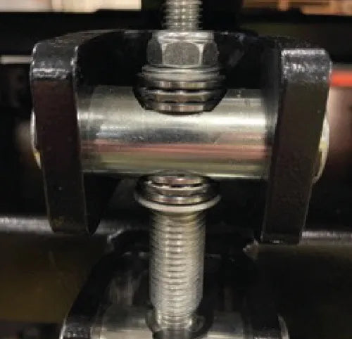 Tilt knobs have ball-bearing washers and handle to make them easier to move with weight.