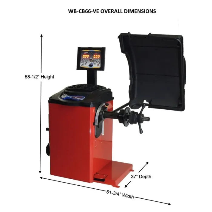 ASEplatinum WB-CB66-VE Overall Dimensions