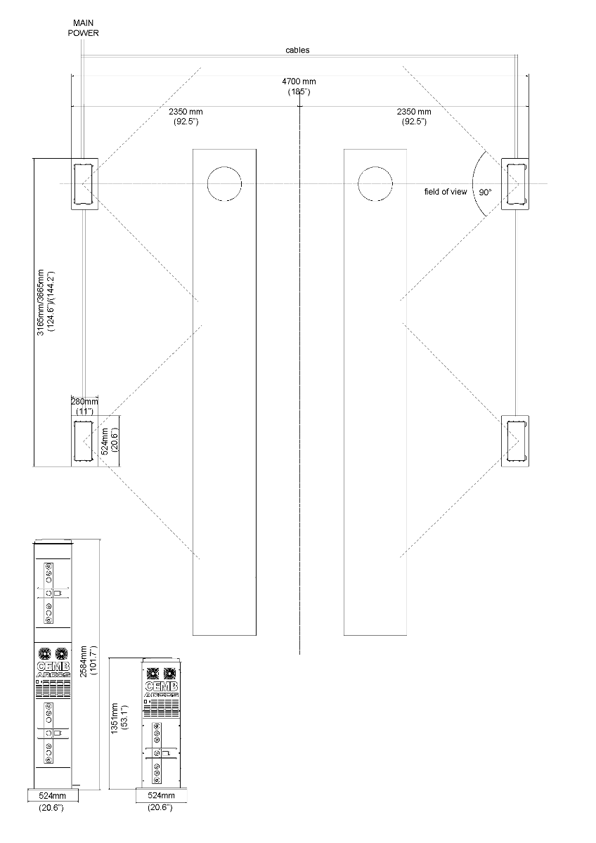 CEMB ARGOS Installation Dimensions