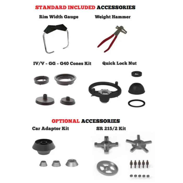 CEMB C330 Automatic Digital Truck Wheel Balancer Accessories