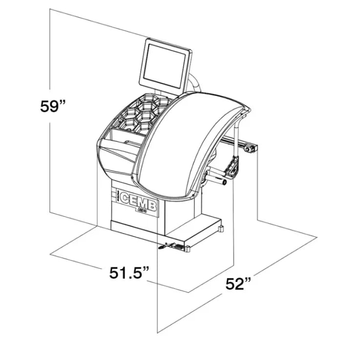 CEMB MOVE Compact Wheel Balancer