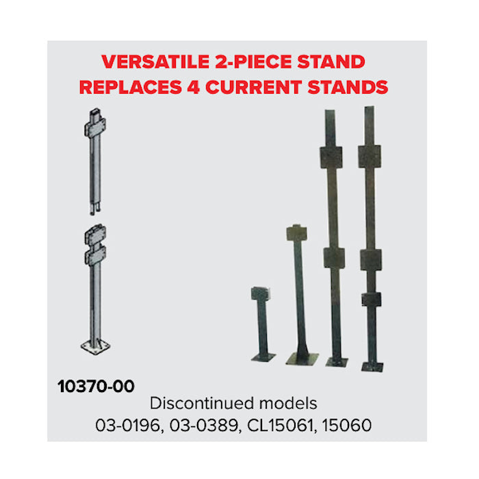 Versatile 2-Piece Stand Replaces 4 Current Stands 15060 / 03-0196 / 03-0389 / CL15061 Stands