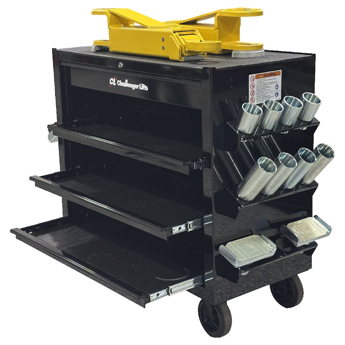 Challenger Lifts Two Post Adapter & Storage Cart Package 