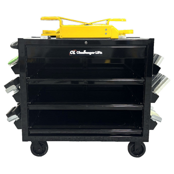 Challenger Lifts Two Post Adapter & Storage Cart Package 