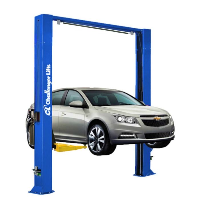 Challenger Lifts CL12A-LC Heavy-Duty Two Post Vehicle Lift in Textured Blue