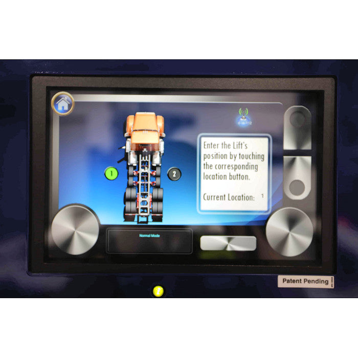 Challenger Lifts CLHM-190 Heavy-Duty Mobile Column Lifts Touchscreen Display