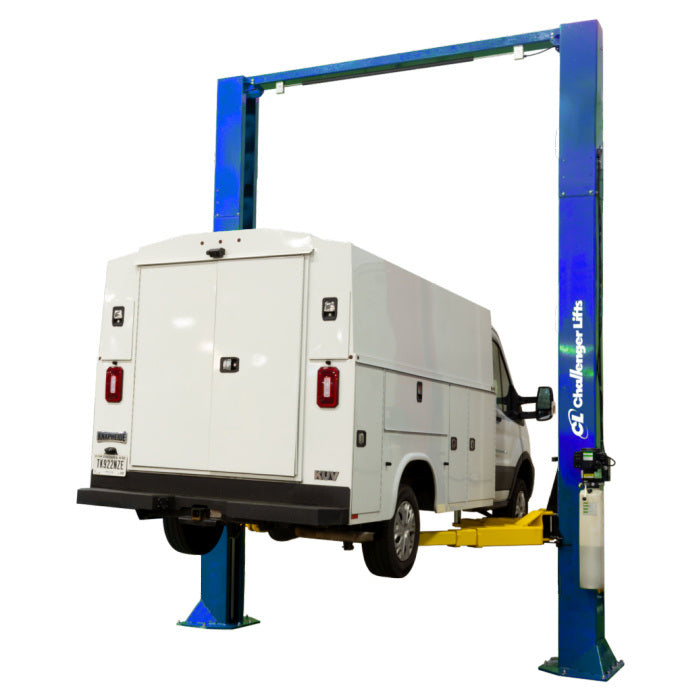 Challenger Lifts CL16-0-3S Heavy-Duty Two Post Lift in Textured Blue