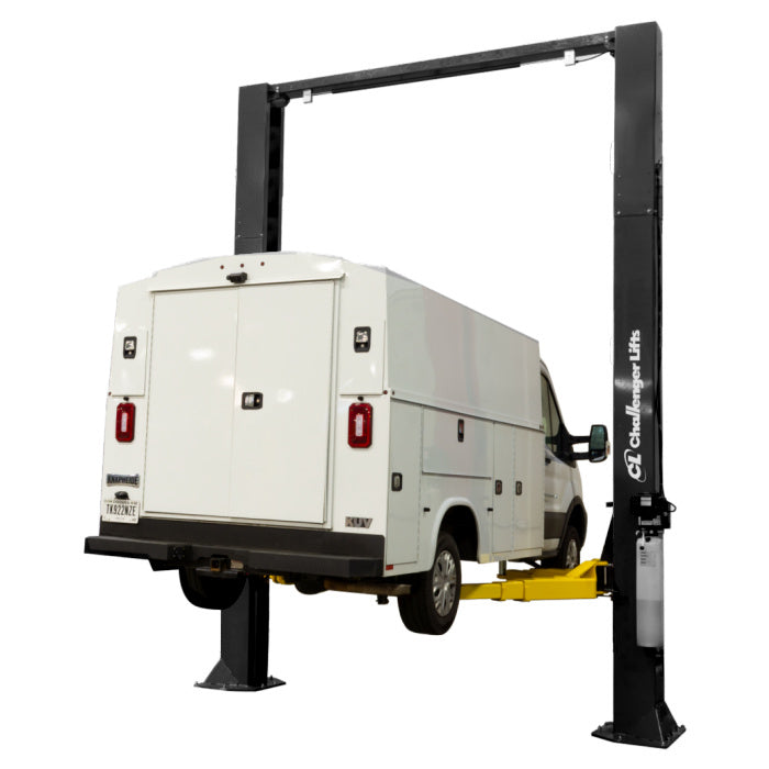 Challenger Lifts CL16-0-3S Heavy-Duty Two Post Lift in Textured Black