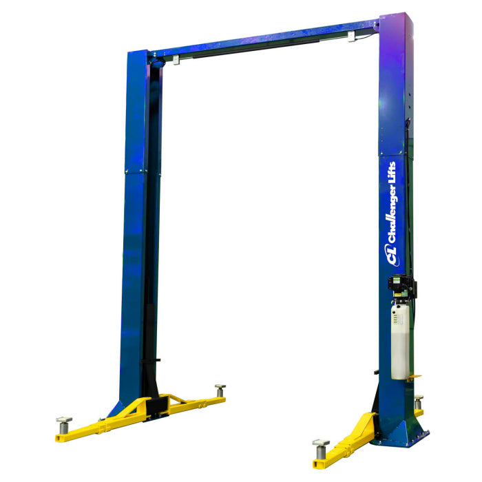 Challenger Lifts CL16-0-3S Heavy-Duty Two Post Lift in Textured Blue