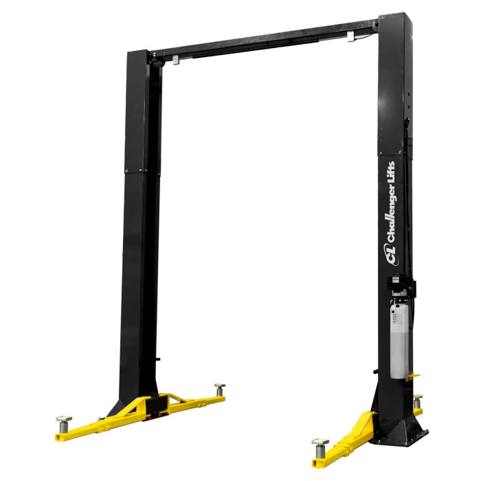 Challenger Lifts CL16-0-3S Heavy-Duty Two Post Lift in Textured Black