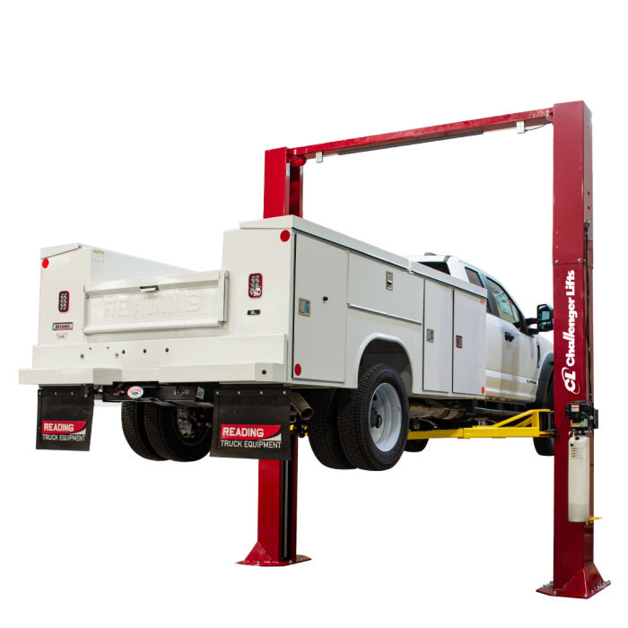 Challenger Lifts CL20-0 Heavy-Duty Two Post Lift in Textured Red