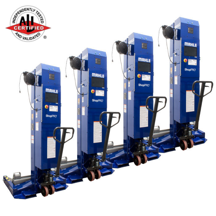 MAHLE ShopPRO CML-7 Wireless Mobile Column Lifts 7 Ton 14,000 lbs. Lifting Capacity Each - Set of 4