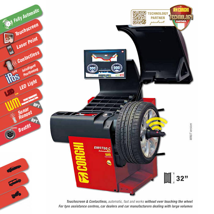 Corghi EM9580 Plus LaserLine Wheel Balancer – Automotive Service
