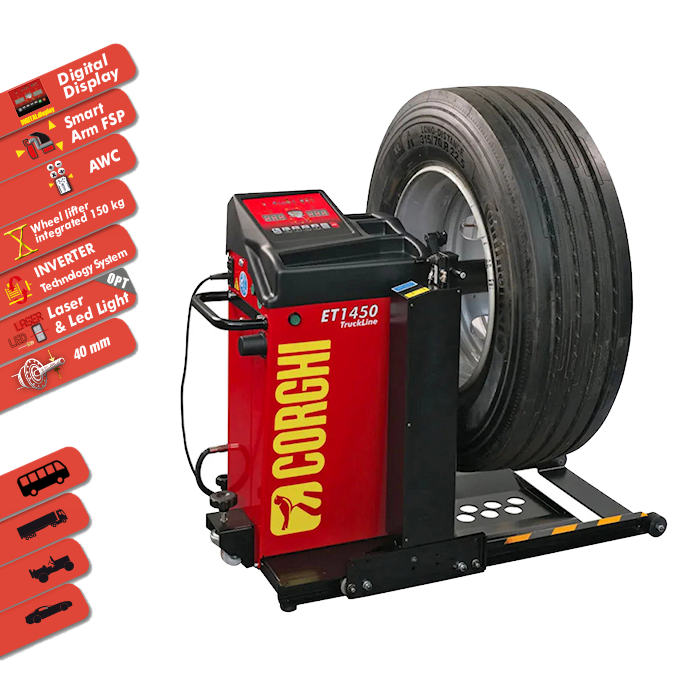 Corghi ET1450 Truckline Wheel Balancer Features 