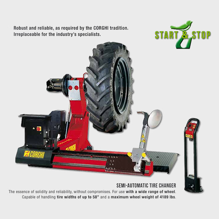Corghi HD1400 Heavy-Duty Truck Tire Changer Features 