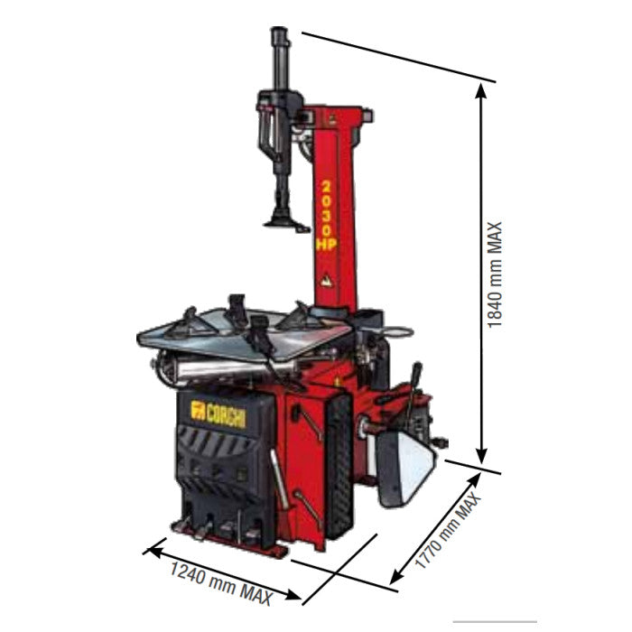 Corghi A2030HP Tilt-Back 26"-30" Tire Changer