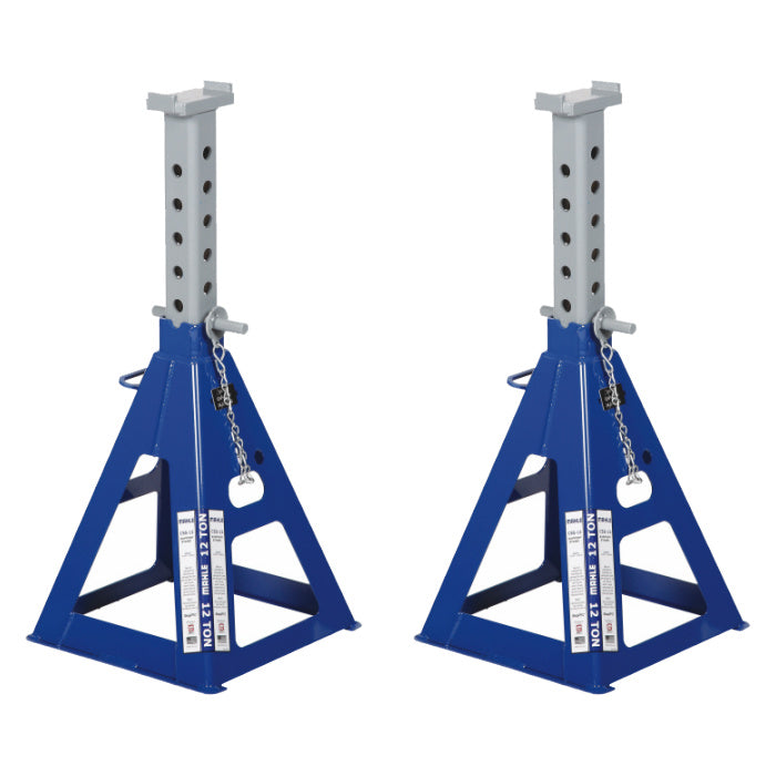 MAHLE ShopPRO CSS-12 Vehicle Support Stands 12 Ton 24,000 lbs. Capacity Each - Sold in Pairs