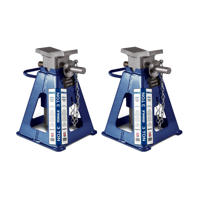 MAHLE ShopPRO CSS-3 Vehicle Support Stands 3 Ton 6,000 lbs. Capacity Each - Sold in Pairs