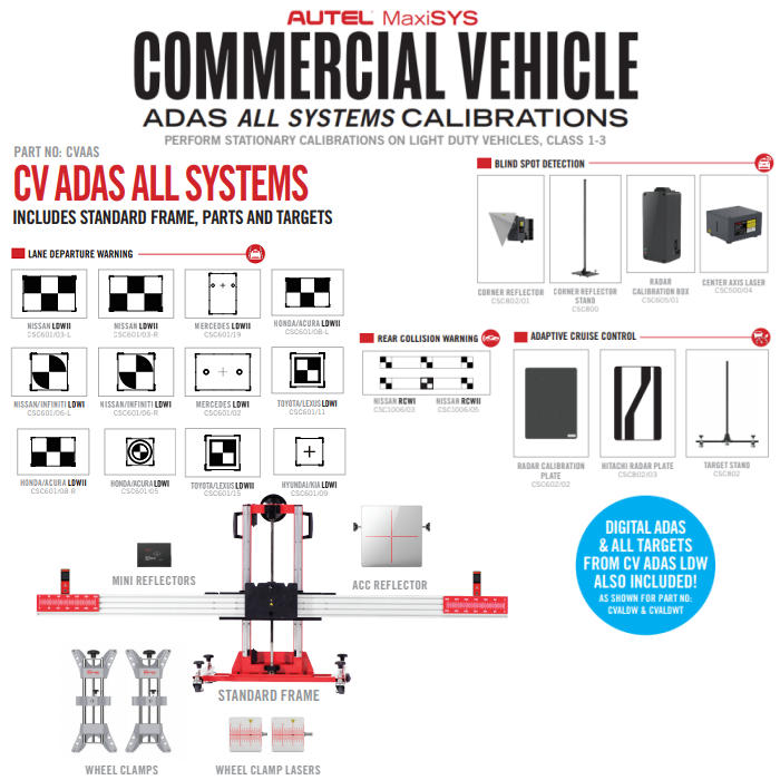 Autel CVAAS CV ADAS All Systems Calibration Package – Automotive ...