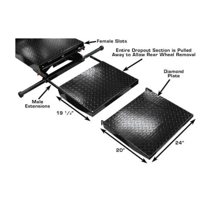 Atlas CycleLift Motorcycle Lift 5 Locking Positions