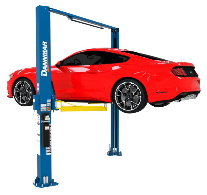 Dannmar D2-10A Asymmetric Two Post Car Lift Closeout Sale