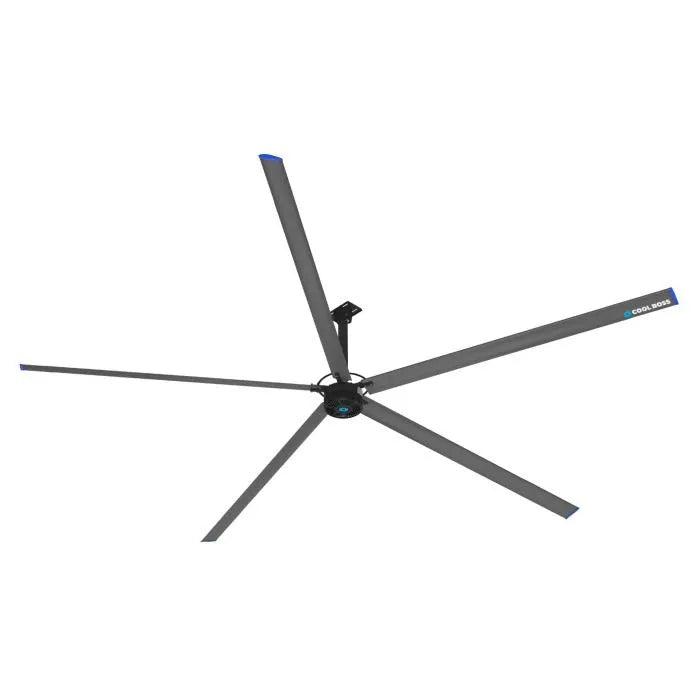 Cool Boss CB24HVLS Industrial Overhead Fan 24' Diameter Windstorm Series Magnet Motor & Air Purification System