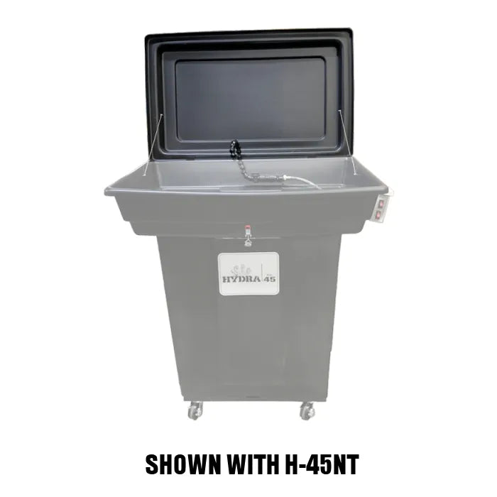StillClean Plastic Cover for Aqueous Parts Washers Shown with H-45NT