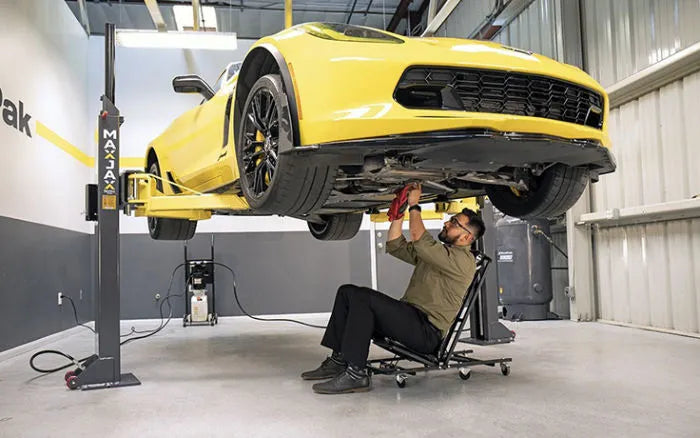 MaxJax M7K ALI Certified Portable Two Post Lift Ultimate Package