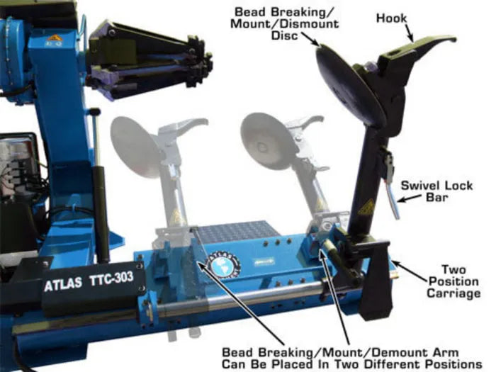 Multi Position Bead Breaking / Mount / Demount Arm