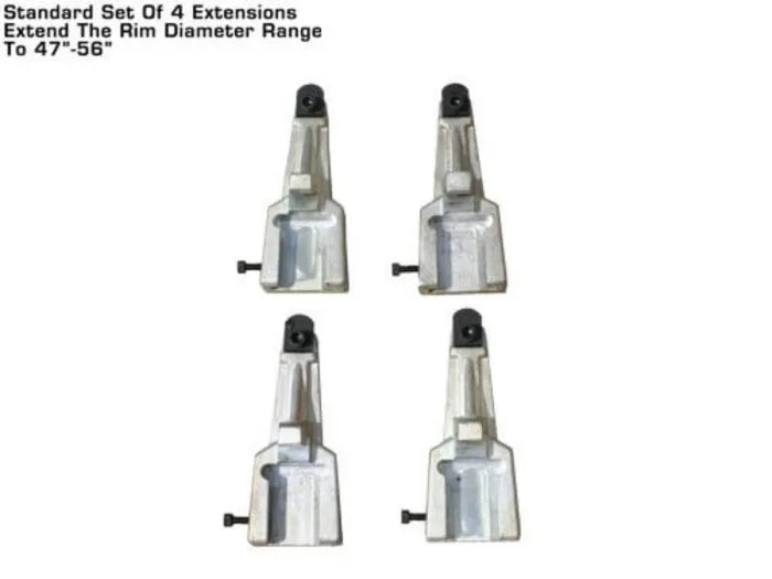 (4) Standard Extensions Extend the Rim Diameter Range to 47" - 56"