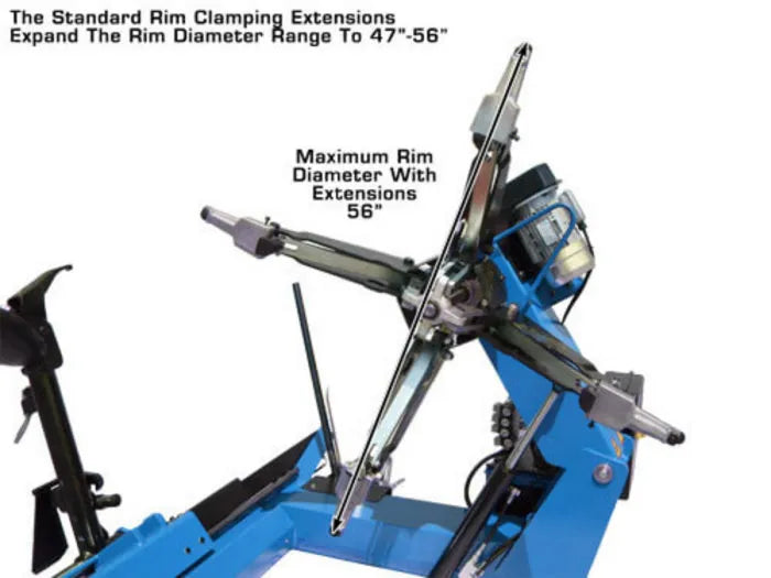 Maximum Rim Diameter with Extensions 56"