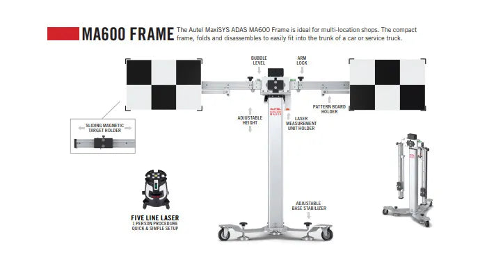 Autel ADAS MA600 Mobile Calibration Frame