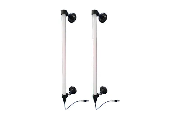 The stackable rubber pads package with 1.5", 2.5", 5" extension adapters.
