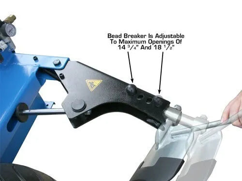 Atlas TC289DAA Dual Assist Arm Wheel Clamp Tire Changer
