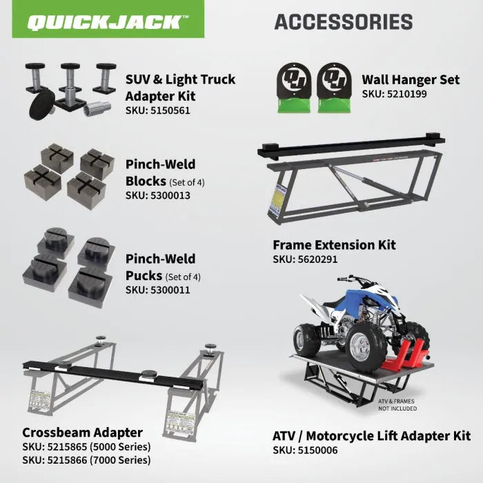 Ranger QuickJack 7000TLX Extended Portable Truck Lift System In Use